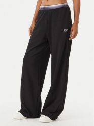 EA7 Emporio Armani Spodnie dresowe 7W001517 AF12501 UC001 Czarny Wide Leg. Czarne spodnie dresowe damskie EA7 Emporio Armani, m, bez wzorów, z dresówki. Za 417.99 zł.