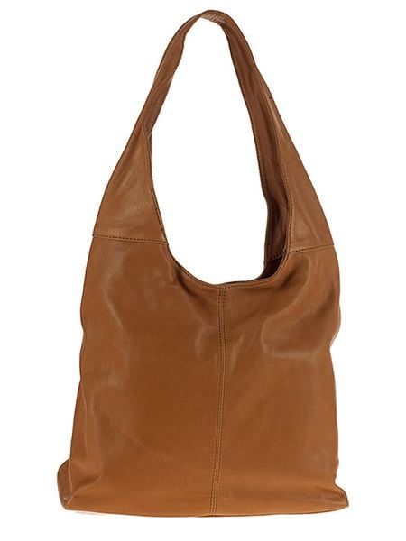 ORE10 Skórzana torebka "Vercelli" w kolorze jasnobrązowym - 40 x 30 x 14 cm rozmiar: onesize. Brązowe torebki klasyczne damskie ORE10, bez wzorów, z materiału, bez dodatków. Za 314.01 zł.