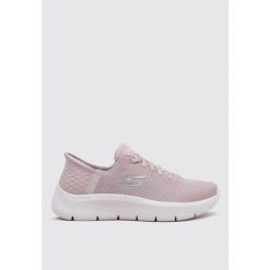 Tenisówki Skechers Model Slip-ins Go Walk Flex Kolor Rose. Czerwone trampki i tenisówki damskie Skechers, bez wzorów, z tkaniny. Za 329.99 zł.