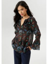 Aniston Bluzka w kolorze czarnym rozmiar: 38. Czarne bluzki damskie Aniston, bez wzorów, bez kołnierzyka, bez ramiączek. Za 52.30 zł.