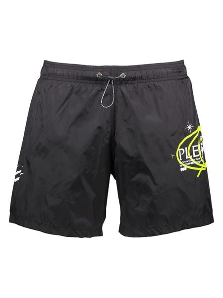 Plein Sport Szorty kąpielowe w kolorze czarnym rozmiar: XXL. Czarne szorty sportowe męskie Plein Sport, xxl, z materiału, outdoorowe. Za 110.81 zł.