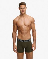 Superdry Boxer Triple Pack z bawełny organicznej - Zestaw 3 szt. Czarne bokserki męskie Superdry., bez wzorów, z bawełny. Za 198.35 zł.