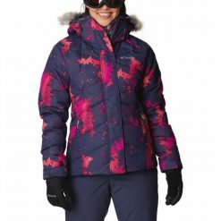 Kurtka Zimowa Damska Columbia Lay D Down II Jacket. Niebieskie kurtki damskie Columbia, xs, bez wzorów, bez kaptura, narciarskie. W wyprzedaży za 763.10 zł.