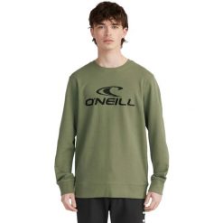 Bluza męskie O'Neill Logo Crew Sweatshirt. Zielone bluzy bez kaptura męskie O'neill, m, z bawełny. Za 290.00 zł.