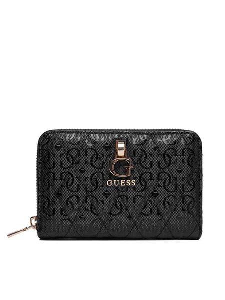 Guess Portfel Tamara Slg SWGG23 23140 Czarny. Czarne portfele damskie Guess, z aplikacjami, ze skóry. Za 264.99 zł.