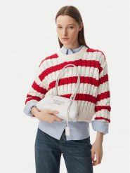 Tommy Jeans Torebka Tjw Bold Shoulder Bag AW0AW18787 Biały. Białe torebki klasyczne damskie Tommy Jeans, bez wzorów, z jeansu, bez dodatków. Za 449.99 zł.