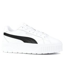 Buty damskie sportowe platformy Puma KARMEN II JR. Białe buty sportowe na co dzień damskie Puma, bez wzorów, z dresówki, trekkingowe. Za 179.00 zł.