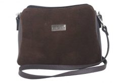 Listonoszka skórzana BARBERINI'S c. brązowa 931-11. Brązowe shopper bag damskie Barberinis, bez wzorów, ze skóry, duże, zamszowe, bez dodatków. Za 249.99 zł.