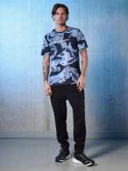 T-shirt regular z nadrukiem męski 4F 4FRSS26TTSHM3656. Czarne t-shirty męskie 4f, m, bez wzorów, z bawełny, bez kołnierzyka. Za 99.99 zł.