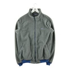 Second life - Męska kurtka polarowa Made in USA Y2K - Jak nowy. Szare kurtki męskie Patagonia, m, bez wzorów, z polaru, sportowe, bez kaptura. Za 296.06 zł.