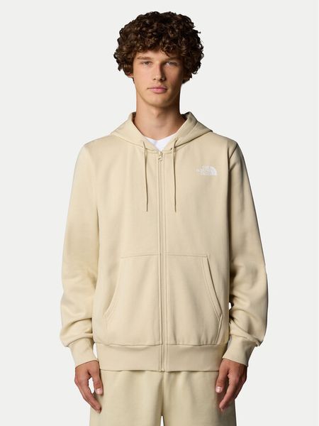 The North Face Bluza Simple Dome NF0A89FD Beżowy Regular Fit. Brązowe bluzy bez kaptura męskie The North Face, m, z bawełny. Za 239.99 zł.