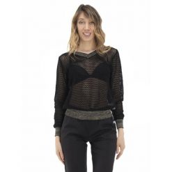 Bluza lekka z ściągacze na co dzień na siłownię. Czarne bluzy bez kaptura damskie LEONE 1947 APPAREL, z poliesteru. W wyprzedaży za 151.56 zł.