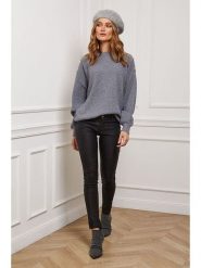 Joséfine Sweter "Burny" w kolorze szarym rozmiar: L. Szare swetry klasyczne damskie Joséfine, l, z kaszmiru, bez kołnierzyka. Za 187.99 zł.