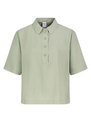 Sublevel Bluzka w kolorze khaki rozmiar: XL. Brązowe bluzki damskie Sublevel, xl, bez wzorów, bez kołnierzyka, bez ramiączek. Za 60.99 zł.