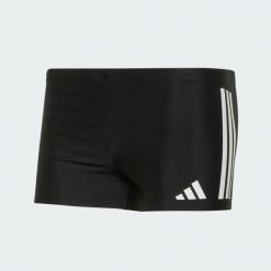 Bokserki do pływania 3S. Białe bokserki męskie Adidas, bez wzorów, z elastanu. Za 149.00 zł.