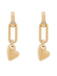 Guess Kolczyki JUBE06 443JW Złoty. Żółte kolczyki damskie Guess, ze stali. Za 329.99 zł.