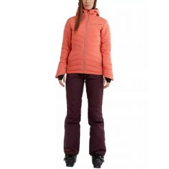Kurtka narciarska damska Fundango Punch Padded. Czerwone kurtki damskie Fundango, l, bez wzorów, z syntetyku, bez kaptura, narciarskie. Za 589.90 zł.