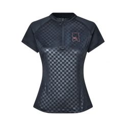 Koszulka treningowa do jeździectwa dla kobiet Kingsland KLMelanie. Niebieskie bluzki sportowe damskie KINGSLAND, bez wzorów, bez ramiączek. Za 364.00 zł.