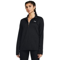 Bluza fitness damska Under Armour. Czarne bluzy bez kaptura damskie Under Armour, m, bez wzorów, z materiału, bez kaptura. Za 199.99 zł.