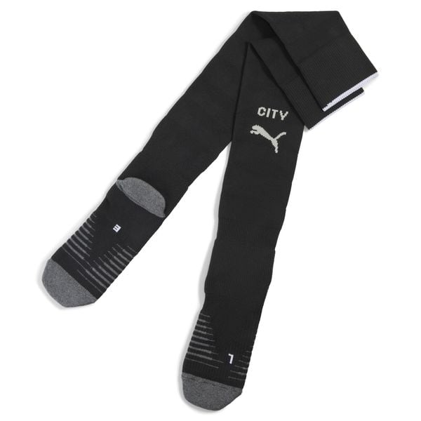 Męskie skarpety Manchester City 25/26 z grafiką PUMA. Białe skarpetki męskie Puma, bez wzorów. Za 109.00 zł.