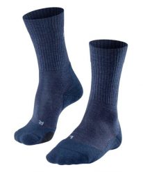 Skarpetki Falke TK2 Wool. Niebieskie skarpetki męskie Falke, bez wzorów, z materiału. Za 172.00 zł.