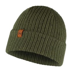 Czapka ciepła z wełną knitted Kort. Zielone czapki męskie Buff, bez wzorów, z wełny, sportowe. Za 98.99 zł.