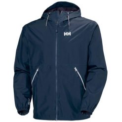 Kurtka wodoodporna Helly Hansen Sandoy. Niebieskie kurtki męskie Helly Hansen, m, bez wzorów, eleganckie, bez kaptura. Za 669.00 zł.