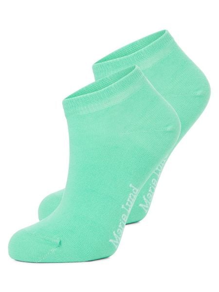 Marie Lund skarpetki do trampek w 2-paku Kobiety zielony, ONE SIZE. Zielone skarpetki damskie Marie Lund, bez wzorów. Za 29.95 zł.