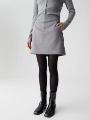 OPUS Spódnica w kolorze szarym rozmiar: 40. Szare spódniczki damskie Opus, bez wzorów, z podwyższonym stanem, mini, proste. Za 117.99 zł.