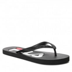 Japonki męskie Fila Troy. Czarne klapki i japonki męskie Fila, z materiału. Za 31.90 zł.