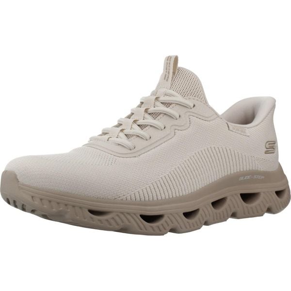 Buty SKECHERS SLIP-INS BOBS ARC WAVES Beżowy. Brązowe obuwie trekkingowe damskie Skechers. Za 336.99 zł.