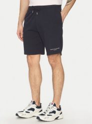 Tommy Hilfiger Szorty sportowe Small Logo MW0MW38698 Granatowy Regular Fit. Niebieskie szorty męskie Tommy Hilfiger, bez wzorów, z bawełny, sportowe. Za 199.99 zł.