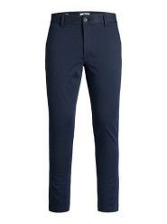 Jack & Jones Spodnie chino "Marco" w kolorze granatowym rozmiar: W33/L34. Niebieskie spodnie materiałowe męskie Jack & Jones, bez wzorów. Za 79.03 zł.