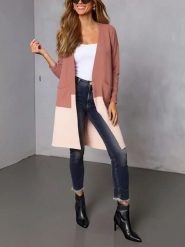 LA Angels Kardigan w kolorze jasnoróżowo-kremowym rozmiar: XL. Brązowe kardigany damskie LA Angels, xl, bez wzorów. Za 143.56 zł.