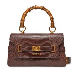 Torebka Guess. Brązowe torebki klasyczne damskie Guess, z aplikacjami, bez dodatków. Za 479.99 zł.