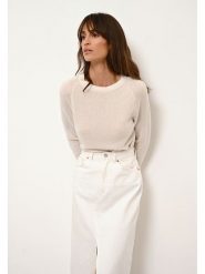 Just Cashmere Kaszmirowy sweter "Jane" w kolorze białym rozmiar: XXL. Białe swetry klasyczne damskie Just Cashmere, xxl, z kaszmiru, bez kołnierzyka. Za 313.27 zł.