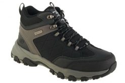 Buty trekkingowe męskie Skechers Selmen. Czarne buty trekkingowe męskie Skechers, z materiału, przed kolano, bez zapięcia, trekkingowe. Za 467.00 zł.