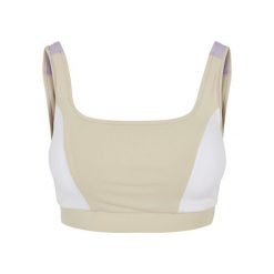 Biustonosz dla kobiet Urban Classics Color Block. Białe biustonosze sportowe damskie Urban Classics, bez wzorów. Za 168.00 zł.