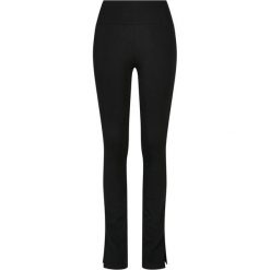 Legginsy Damskie Z Wysokimi Stanami I Rozcięciem Z Boku. Czarne legginsy damskie Urban Classics, xl, bez wzorów. Za 149.99 zł.
