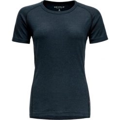 Koszulka termoaktywna damska Devold Lauparen Merino 190 Base Tee. Niebieskie bielizna termoaktywna damska Devold, l, bez wzorów, z dzianiny. Za 269.49 zł.