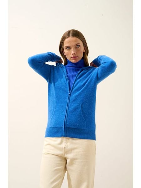 Just Cashmere Kaszmirowy kardigan "Debbie" w kolorze niebieskim rozmiar: XL. Niebieskie kardigany damskie Just Cashmere, xl, bez wzorów, z kaszmiru. Za 413.99 zł.