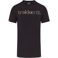 Koszulka Męska Wędkarska Trakker Cr Logo T-Shirt Black Camo. Czarne t-shirty męskie TRAKKER, m, bez wzorów, bez kołnierzyka. Za 99.99 zł.