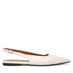 Baleriny Vagabond Shoemakers. Białe baleriny damskie Vagabond Shoemakers, bez wzorów, bez obcasa. Za 449.99 zł.