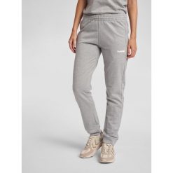 Spodnie damskie Hummel hmlGO cotton. Niebieskie spodnie materiałowe damskie HUMMEL, bez wzorów, sportowe. W wyprzedaży za 152.50 zł.