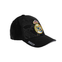 Czapka z daszkiem Real Madryt Junior - oficjalna licencjonowana. Czarne czapki męskie Real Madrid, bez wzorów. Za 99.00 zł.