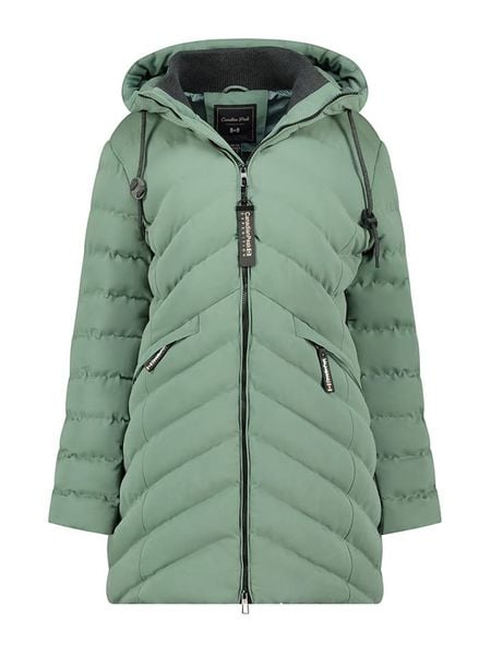 Canadian Peak Płaszcz zimowy "Clarisseak" w kolorze zielonym rozmiar: XXL. Zielone płaszcze damskie Canadian Peak, na zimę, xxl, bez wzorów, z puchu. Za 227.31 zł.