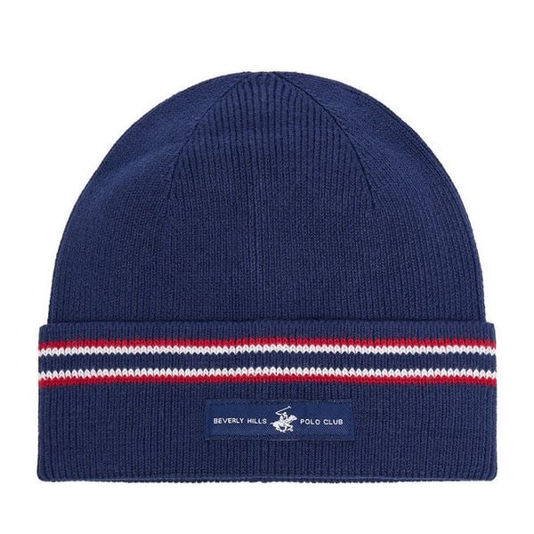 Czapka Beverly Hills Polo Club. Niebieskie czapki męskie Beverly Hills Polo Club, na zimę, bez wzorów. Za 69.99 zł.