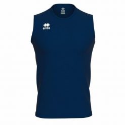 Dziecięcy tank top Errea Evo. Niebieskie koszulki dziewczęce ERREA, bez wzorów, z bawełny, bez ramiączek. Za 116.00 zł.