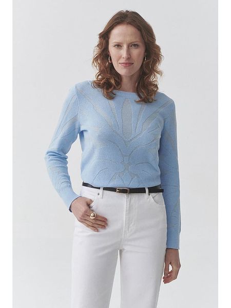 TATUUM Sweter w kolorze błękitnym rozmiar: L. Niebieskie swetry klasyczne damskie Tatuum, l, bez kołnierzyka. Za 174.43 zł.