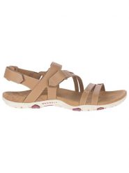 Merrell Skórzane sandały "Sandspur Rose Convert" w kolorze beżowym rozmiar: 39. Brązowe sandały damskie MERRELL, bez wzorów, bez obcasa. Za 245.96 zł.